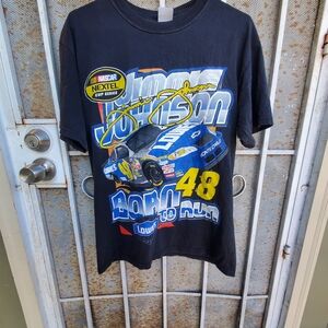 Vintage 2004 JG Motorsports Nascar Jimmie Johnson #48 Lowe's Car T-shirt Size M